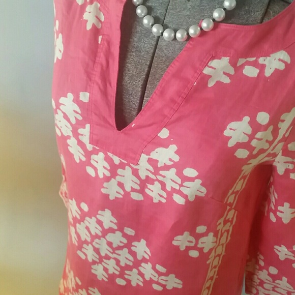 J. Crew Java Print Linen Tunic Dress - Picture 5 of 8